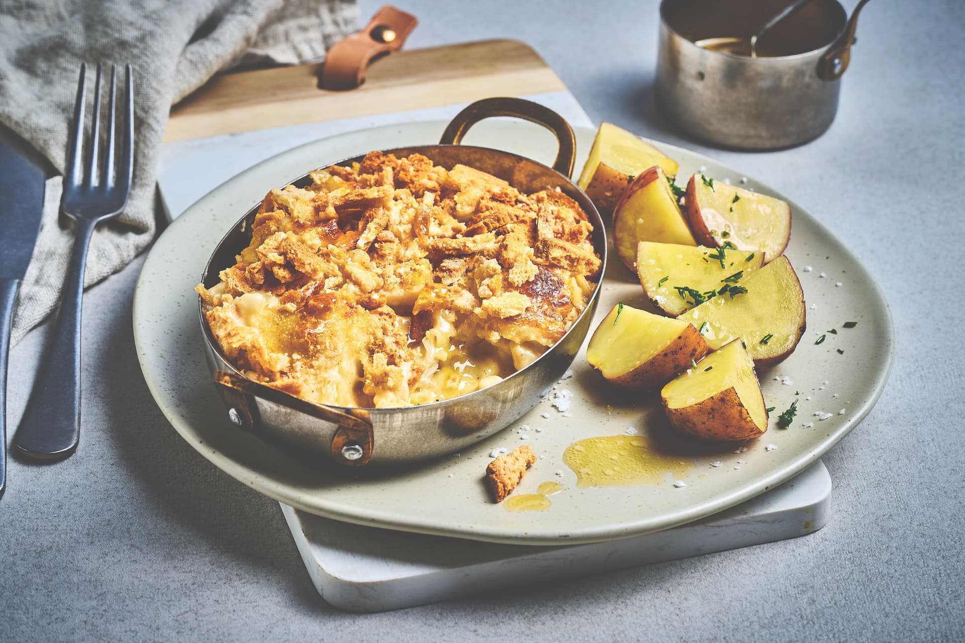 Hjemmelaget fiskegrateng med makaroni
