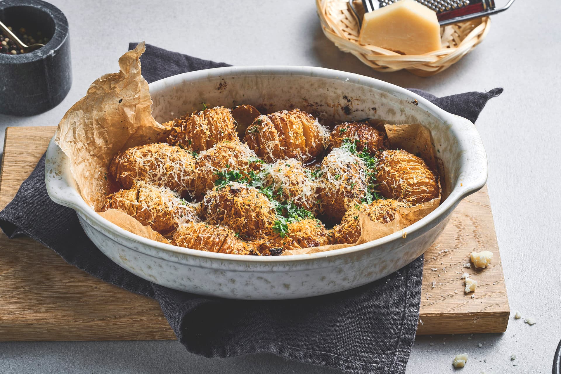 Hasselback Potatoes in Air Fryer