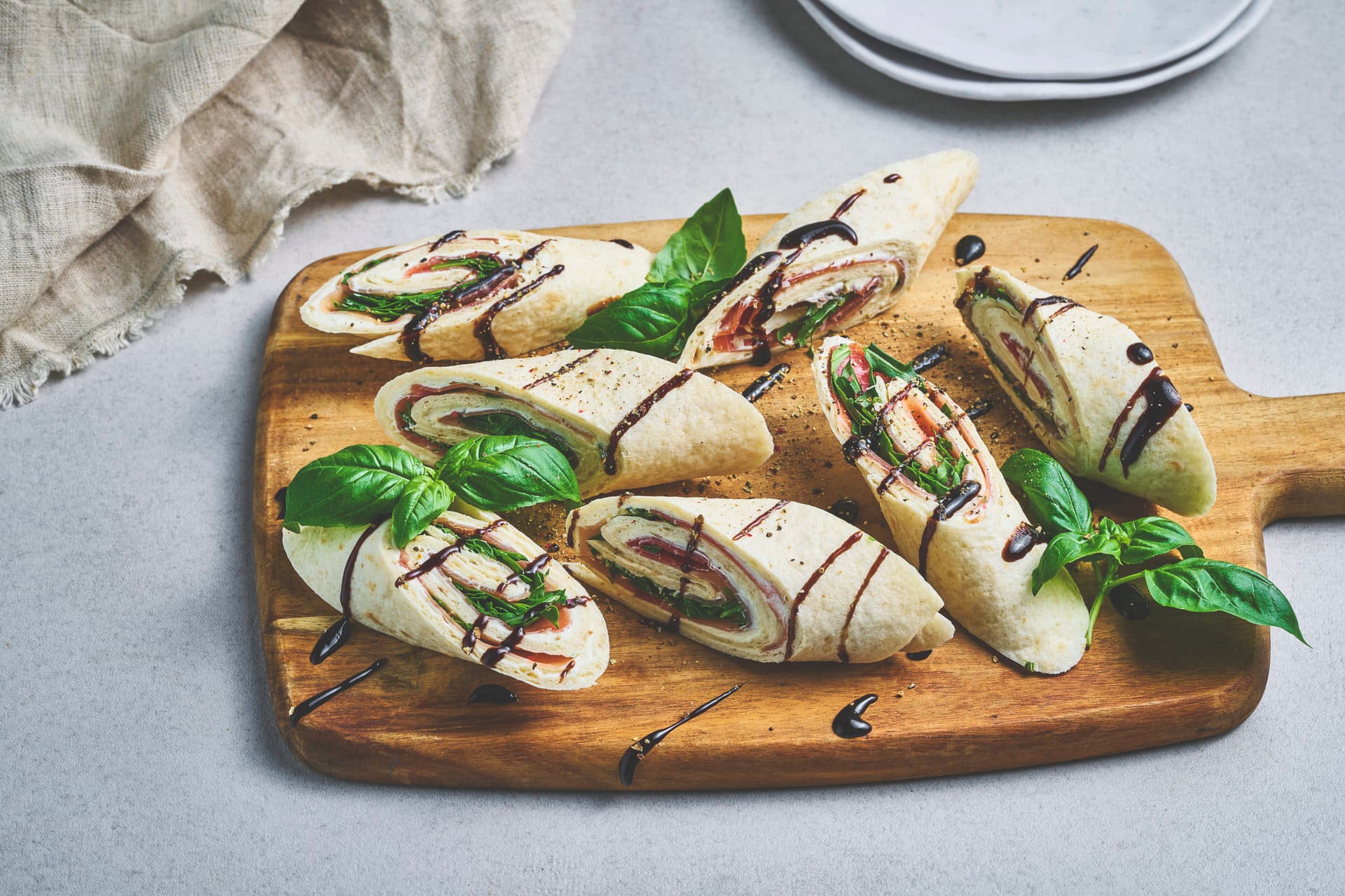 Lefse Rolls with Cured Ham