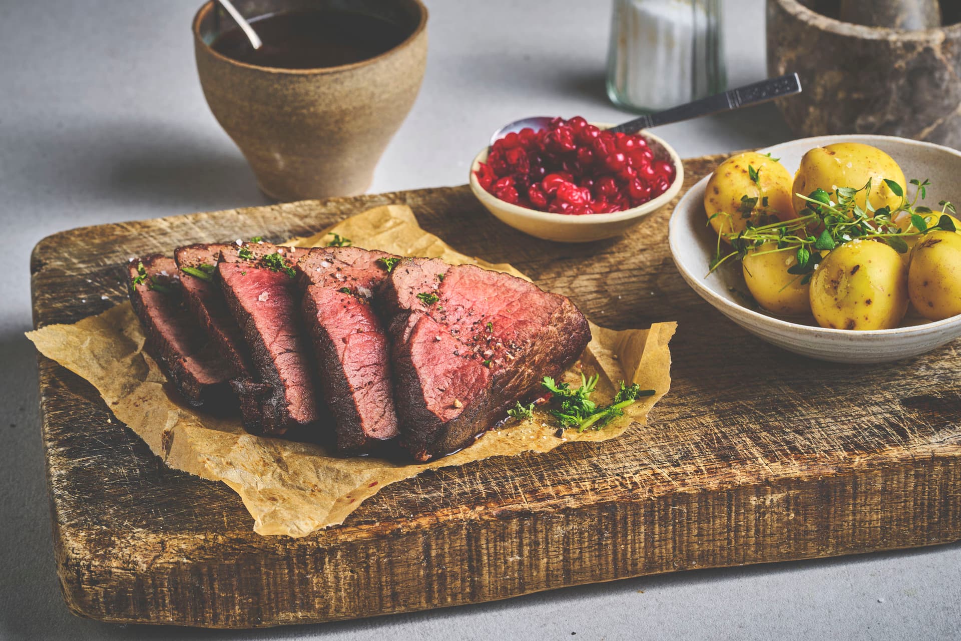 Whole-roasted Moose Sirloin