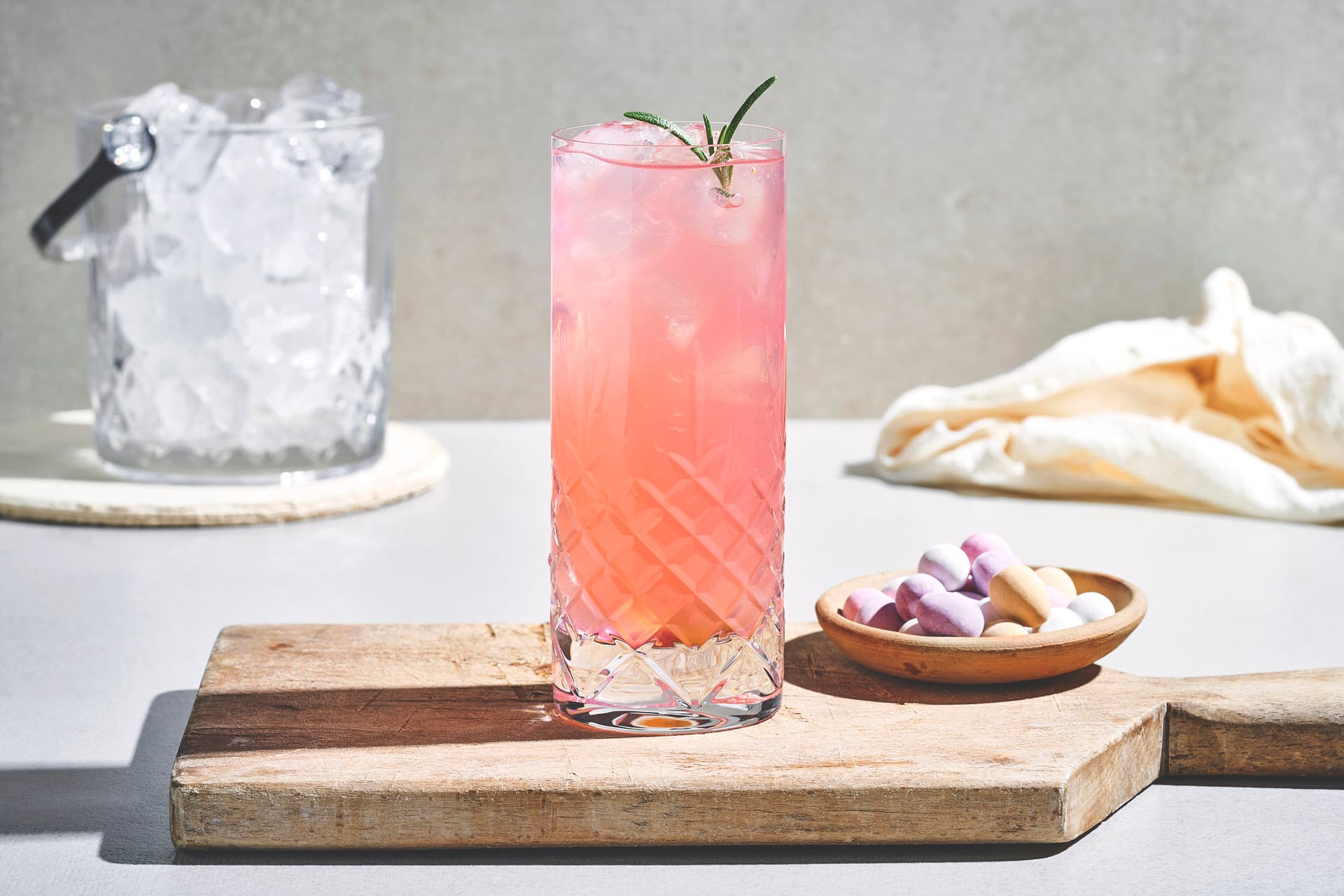 Rhubarb Spritz with Prosecco