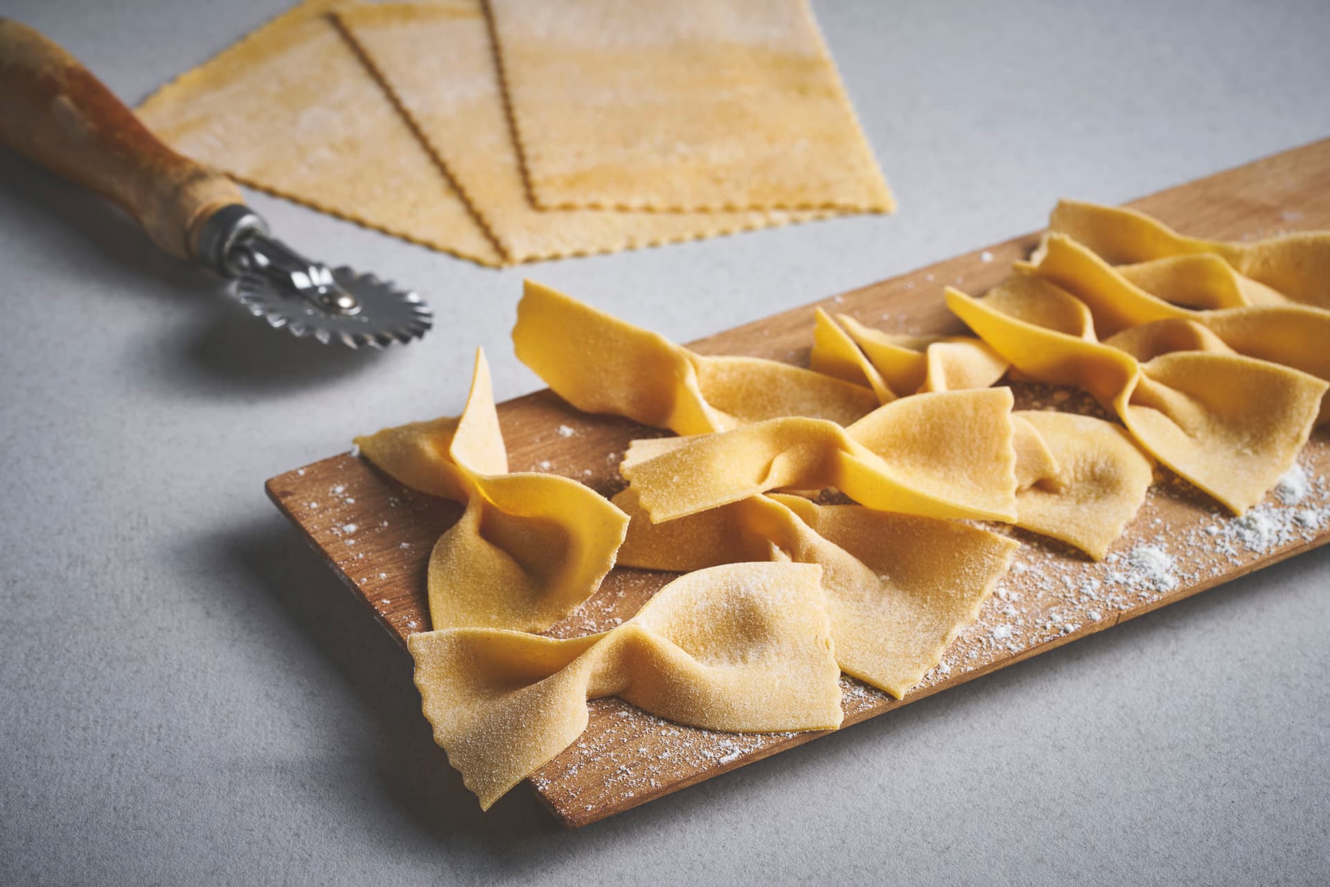 Hjemmelaget farfalle pasta