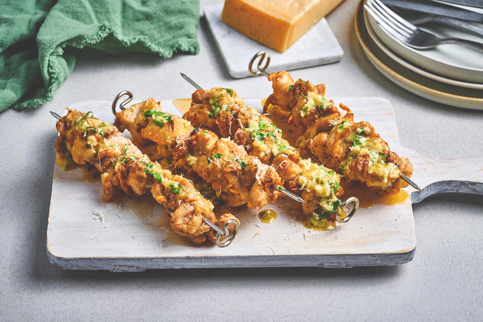 Kyllingspyd med parmesan og hvitløk i airfryer