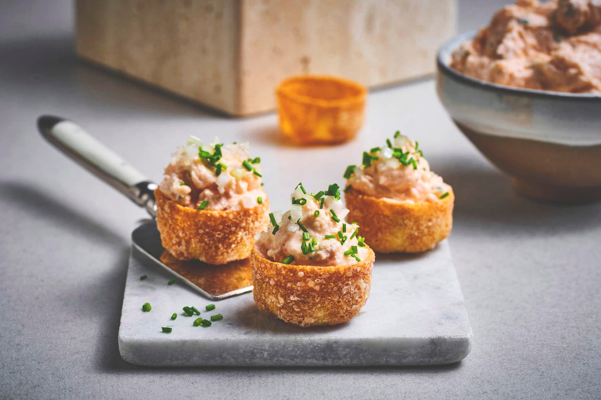 Croustades with Smoked Salmon Cream