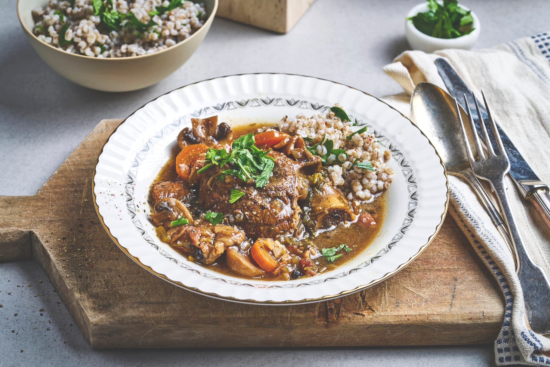 Beer Braised Lamb Stew with Fårikål Meat