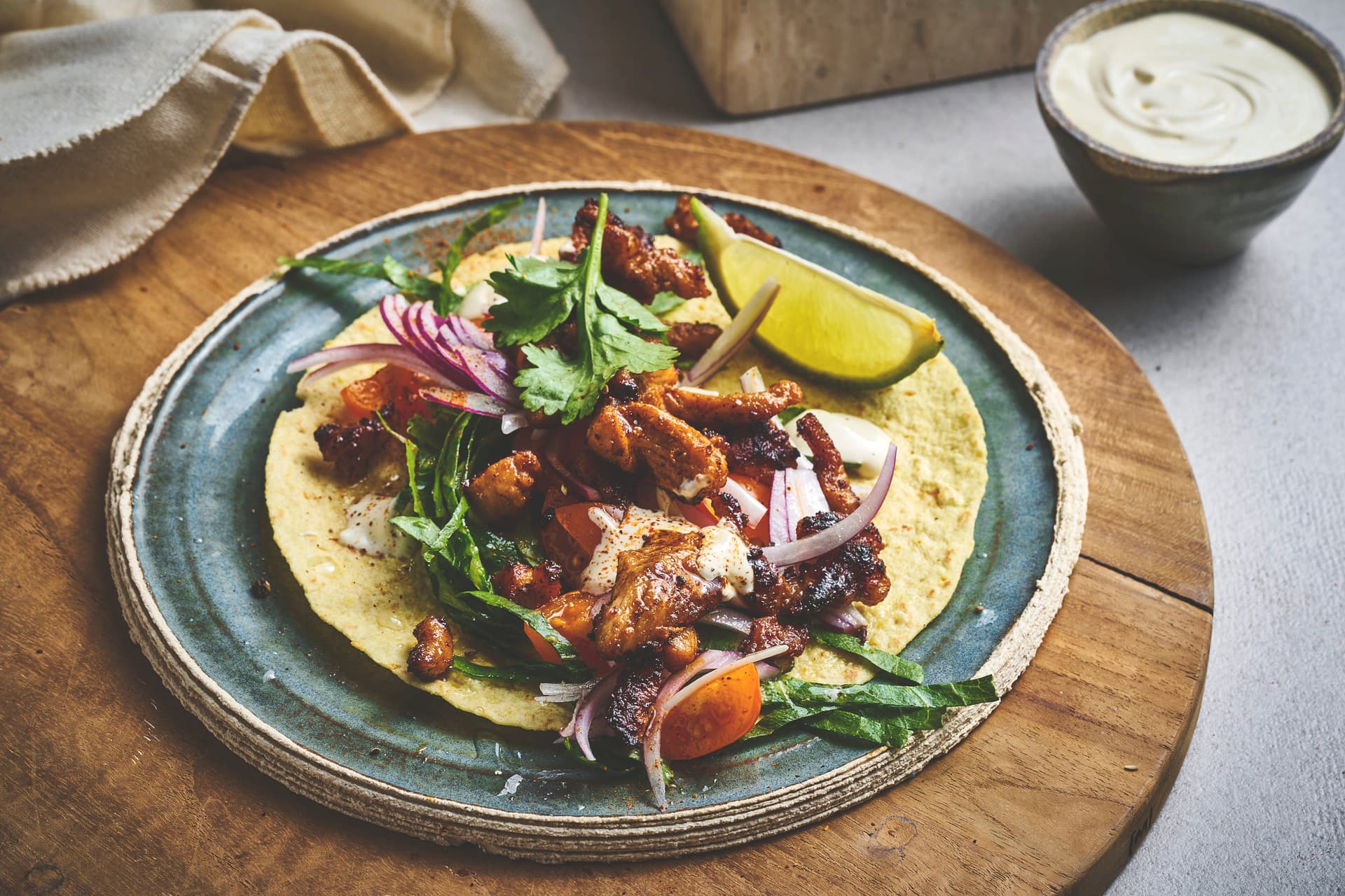 Tacos with Pork Strips