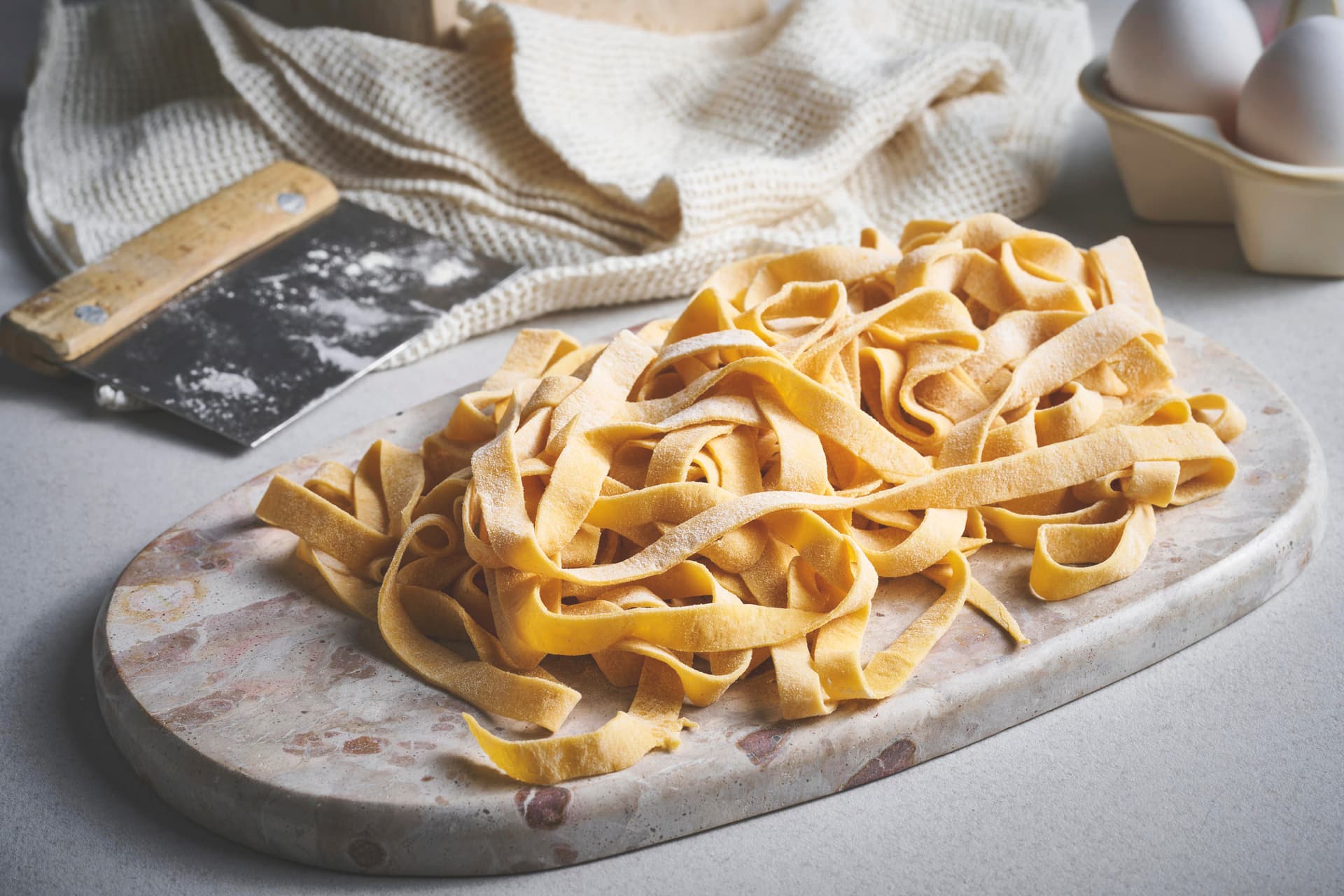 Hjemmelaget tagliatelle pasta
