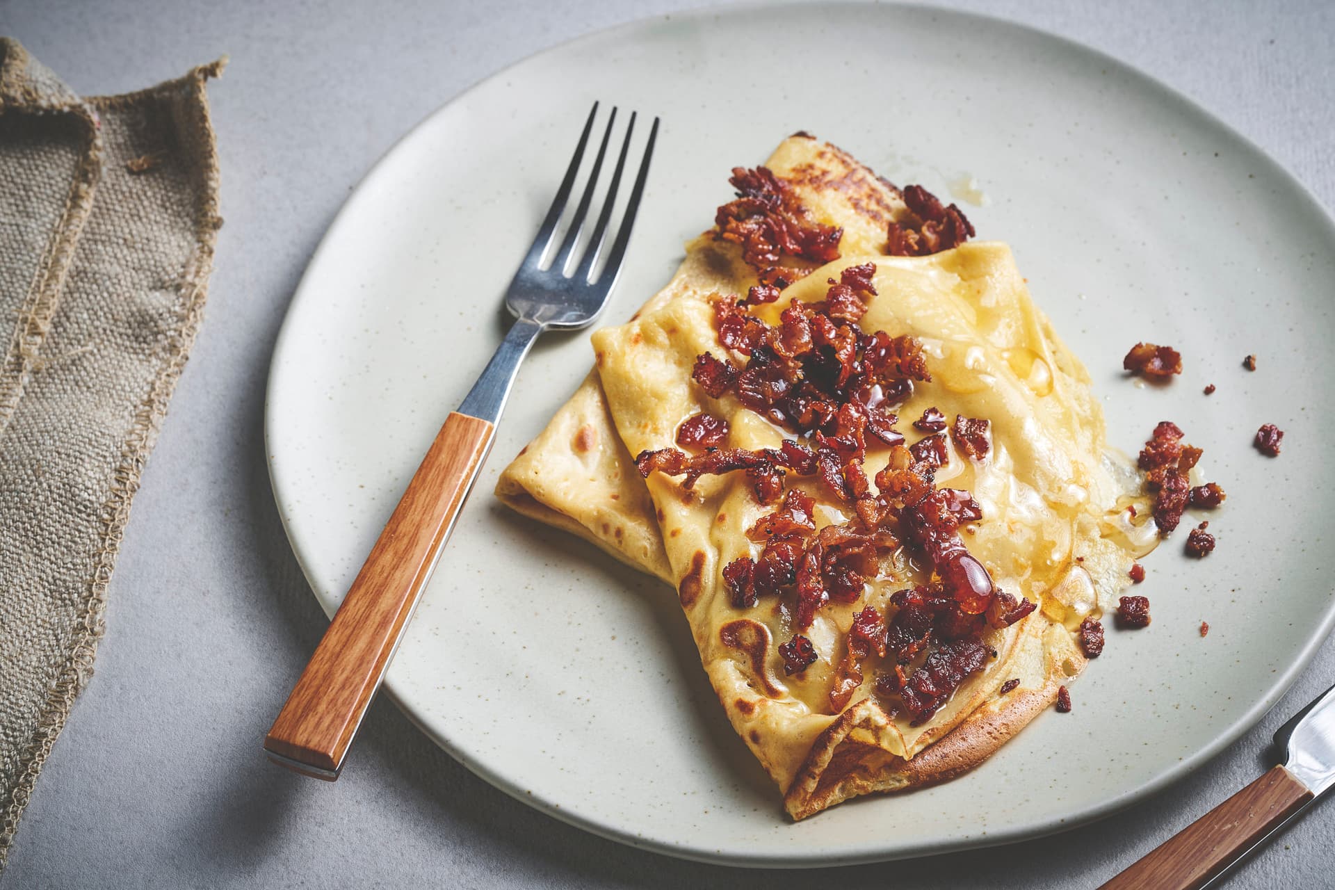Norwegian Pancakes with Salt Pork