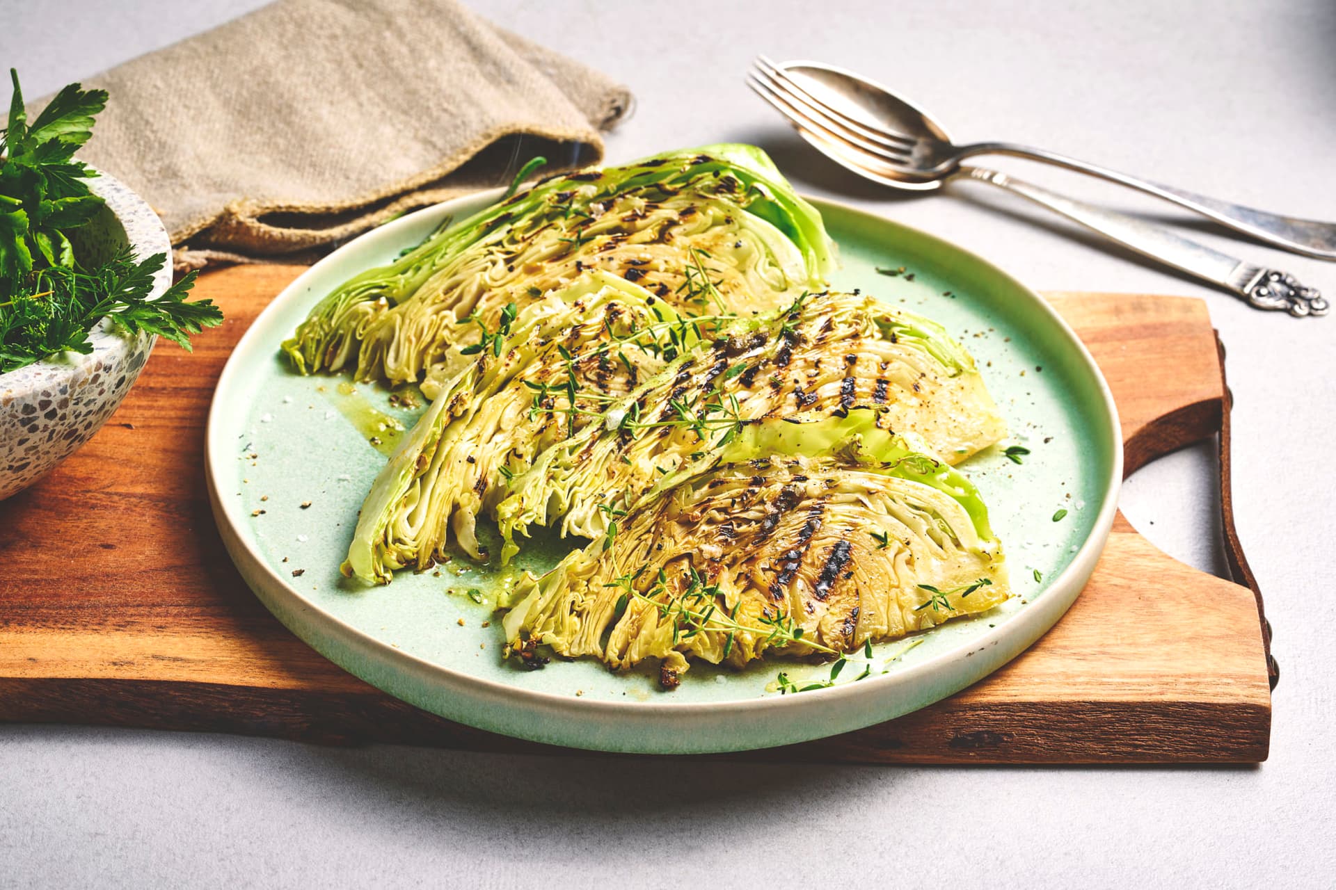 Grilled Spring Cabbage