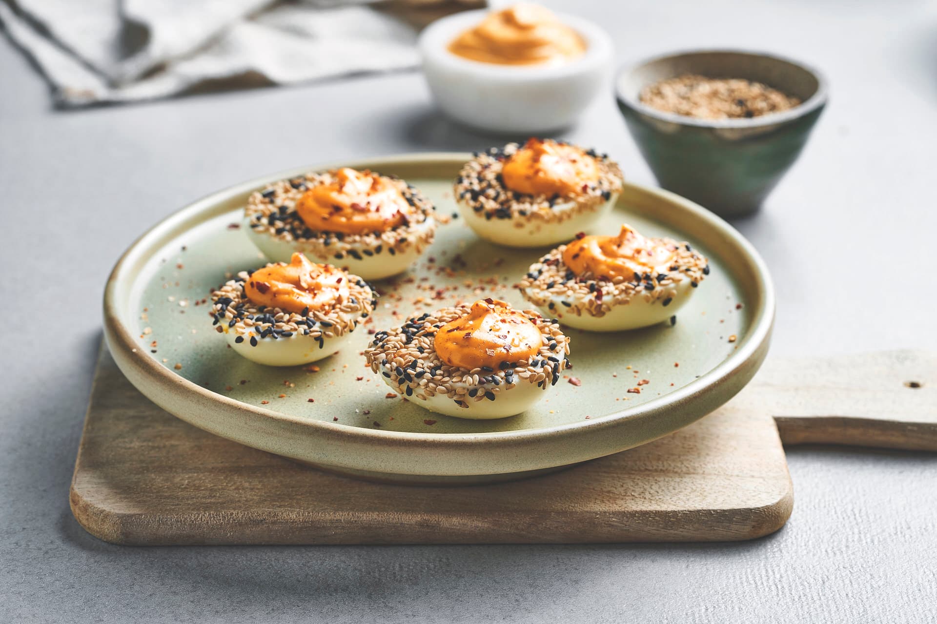 Deviled Eggs with Chili