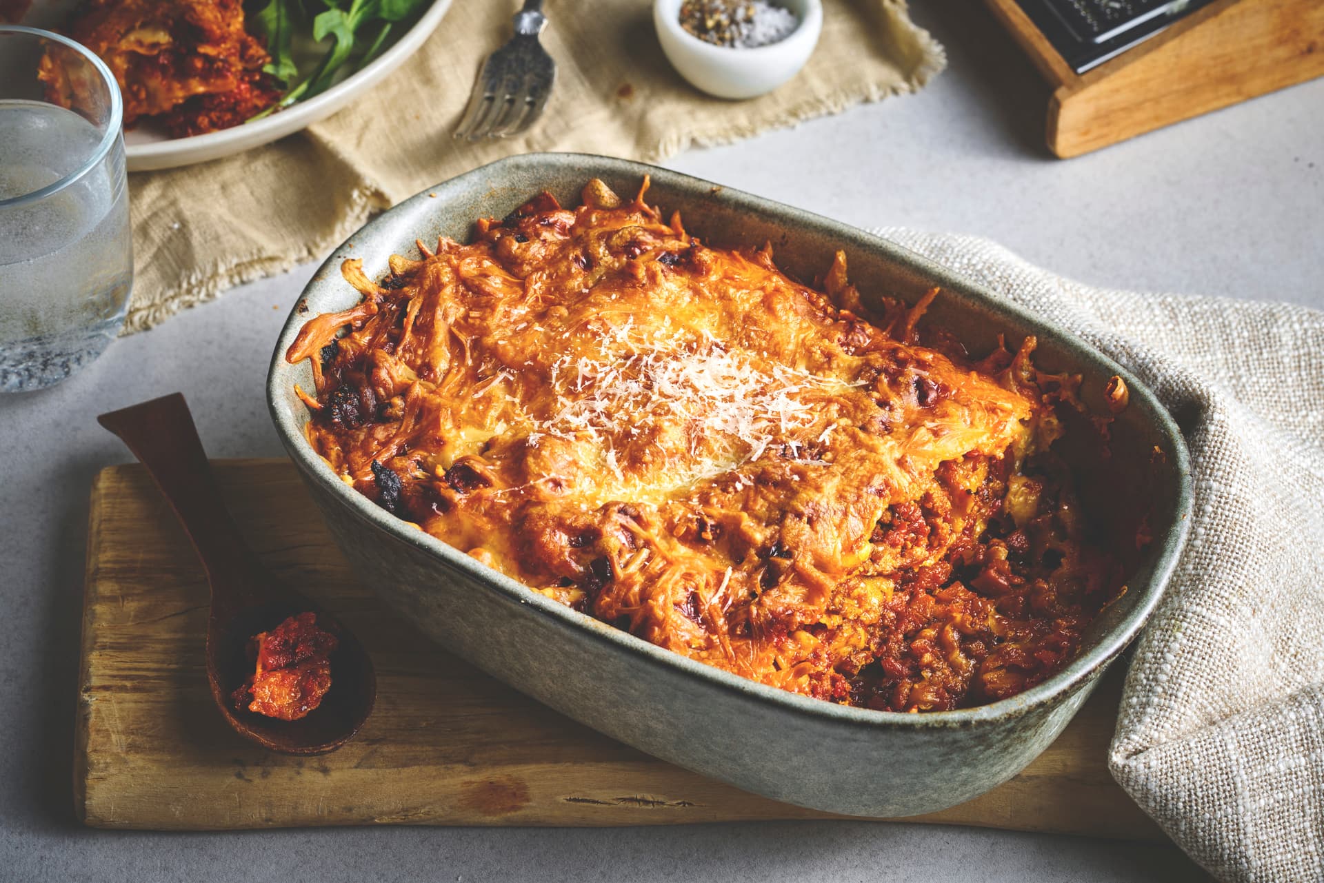 Homemade Lasagna with Ground Beef