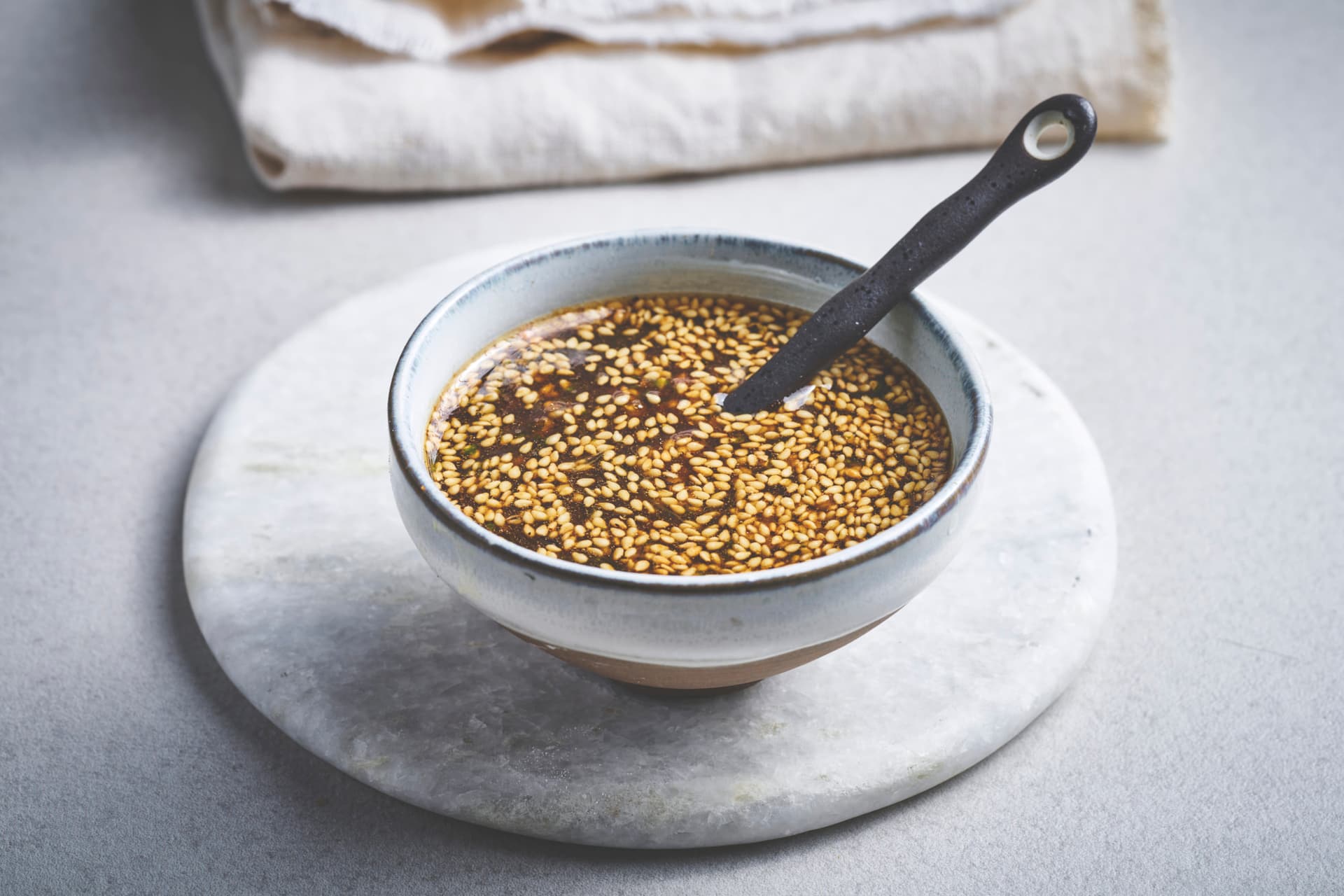 Sesame Vinaigrette with Lime and Soy Sauce