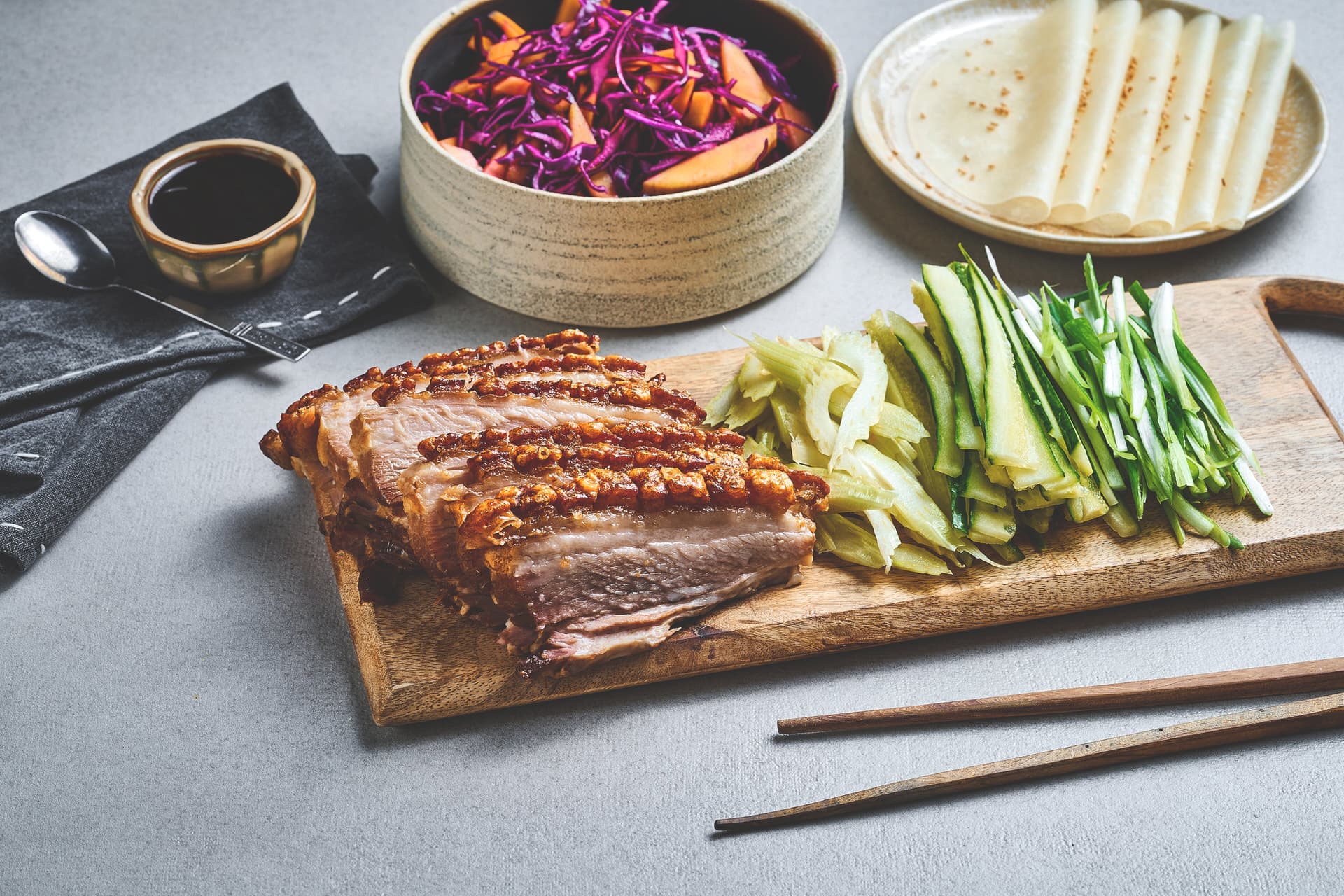Asiatisk wrap med ribbe
