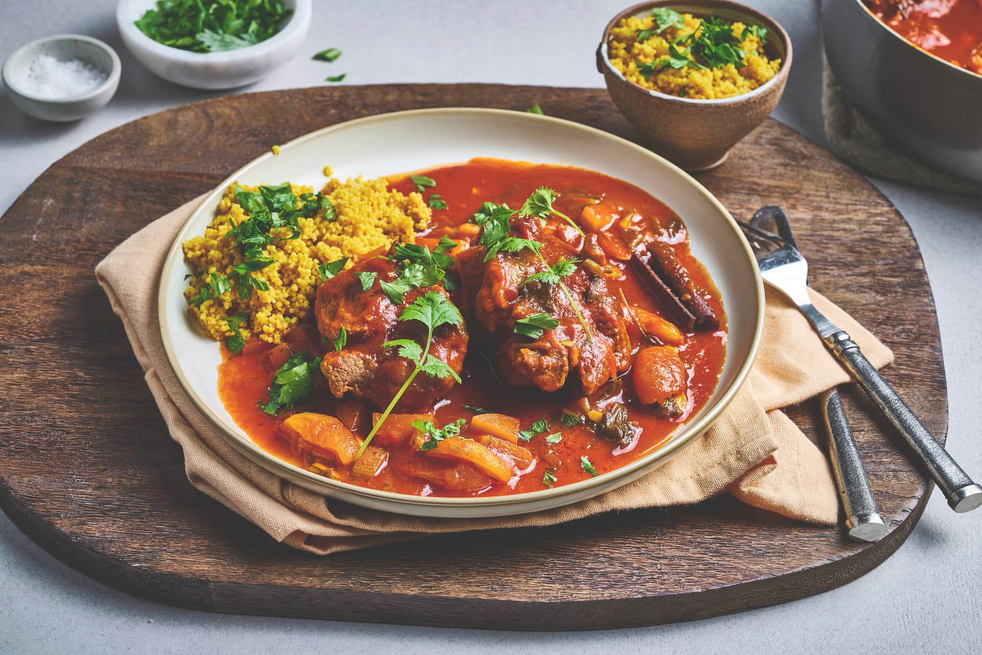Moroccan Lamb Stew with Fårikål Meat